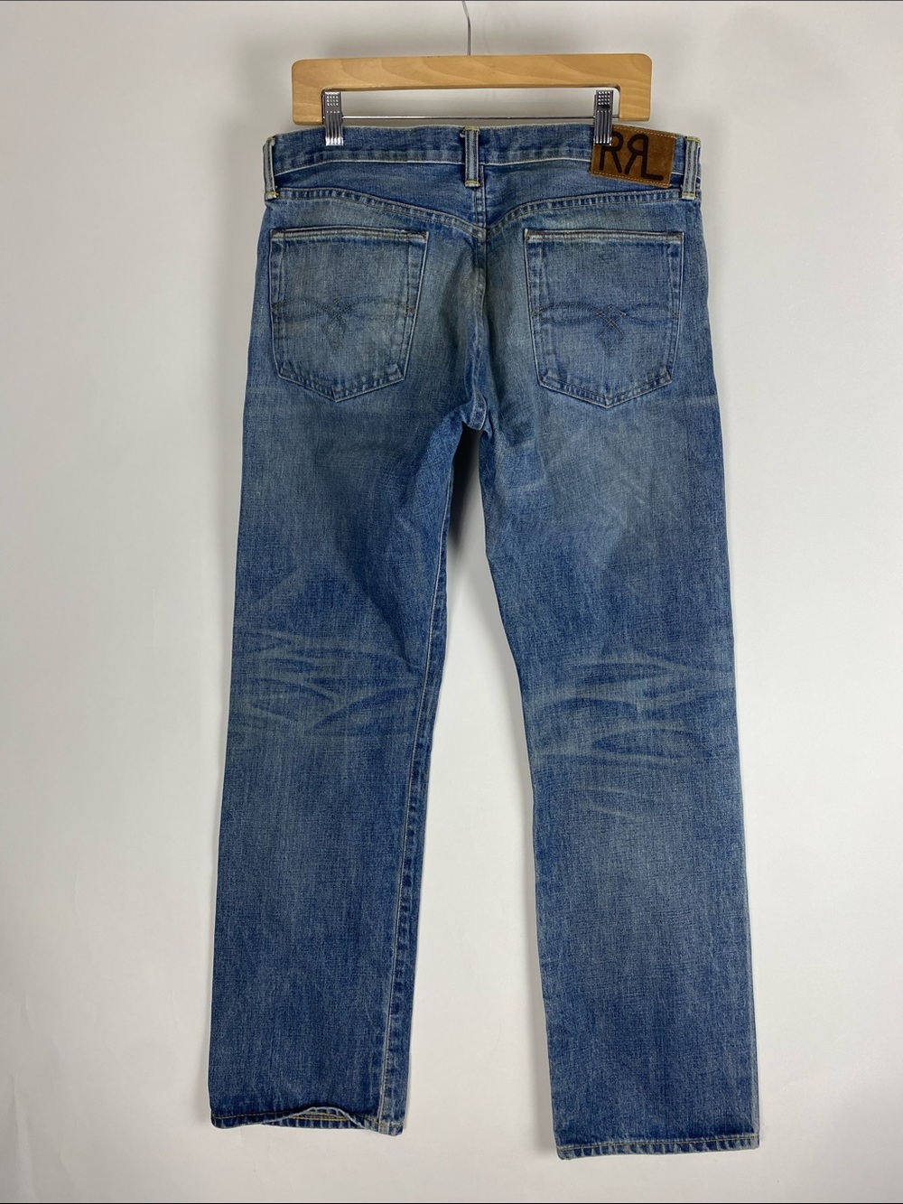 RRL Ralph Lauren Double RL American Selvedge denim Jeans Low Straight 36X32